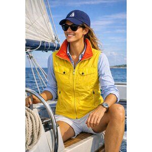 Lauren Ralph Lauren Neon Women's Sz XL Weather Resist Reversible Protective Vest